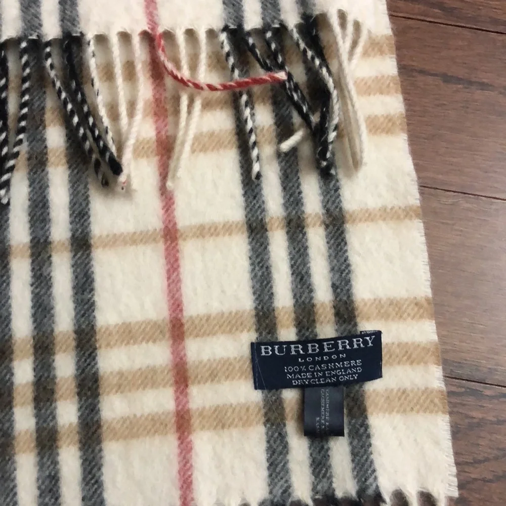 Burberry Cashmere Plaid Scarf - Picture 2 of 5